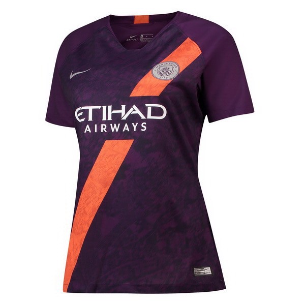 Camiseta Manchester City Tercera Mujer 2018-2019 Purpura